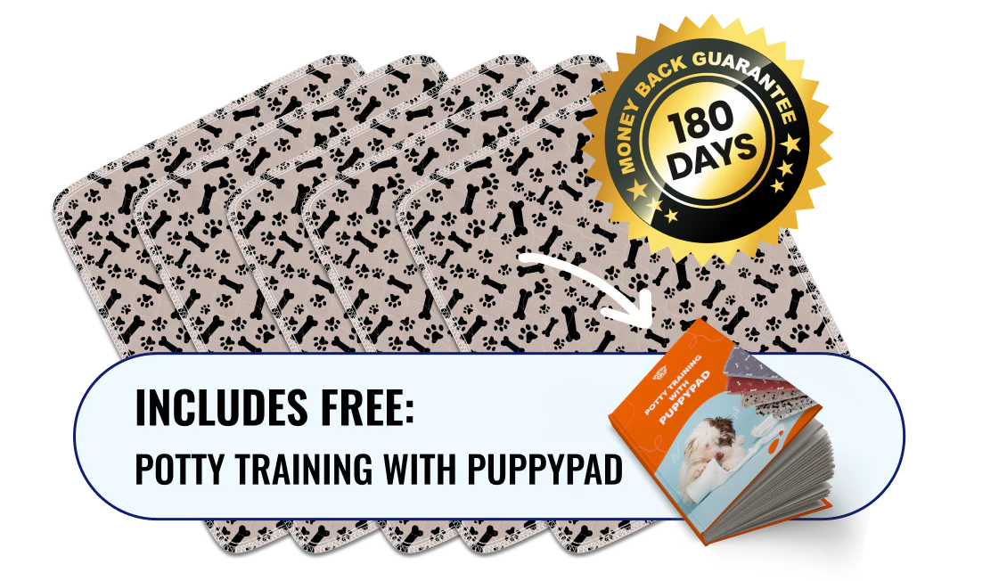 5 Pack PuppyPad™ With Potty Training With PuppyPad eBook